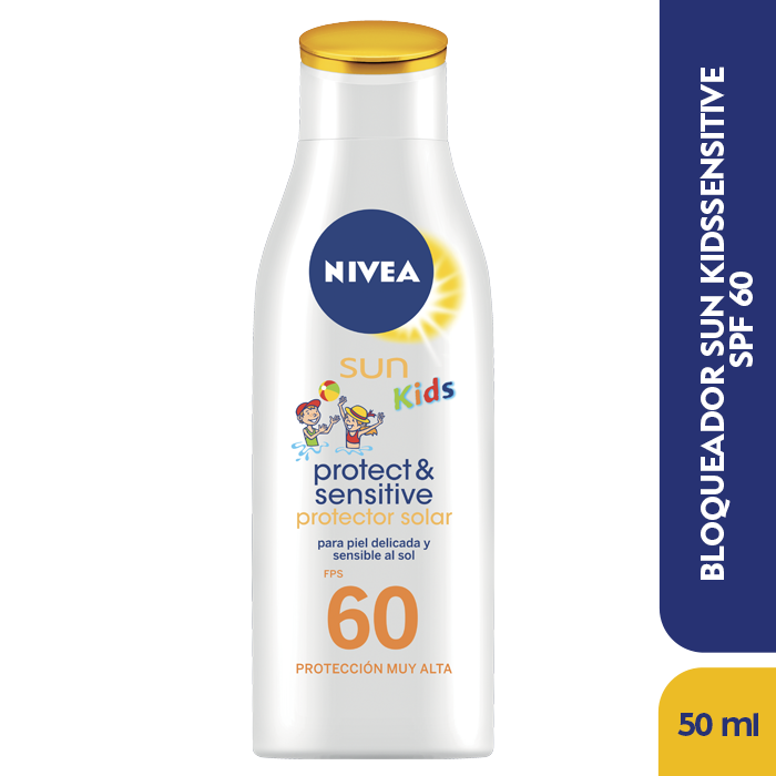 Protector solar NIVEA SUN Kids Pure & Sensitive FPS60 UVA+UVB x125Ml