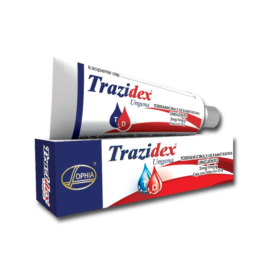 Trazidex Ungena Ungüento Tubo x3.5G. Sophia Tobramicina Dexametasona