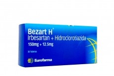 BEZART H 150/12.5 MG TABLETAS CAJ.X30TAB. EUROFARMA IRBESART HIDROCL