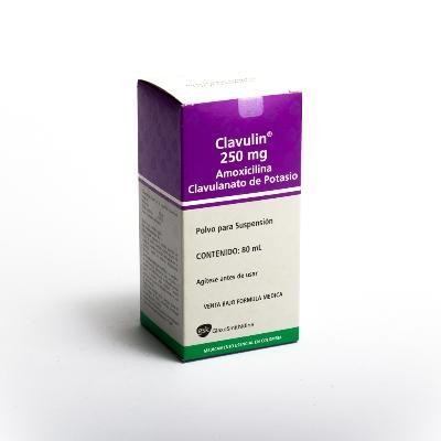 Clavulin 250Mg Sus. Oral x80Ml. GSK Amoxicilina Clavulanato de Potasio