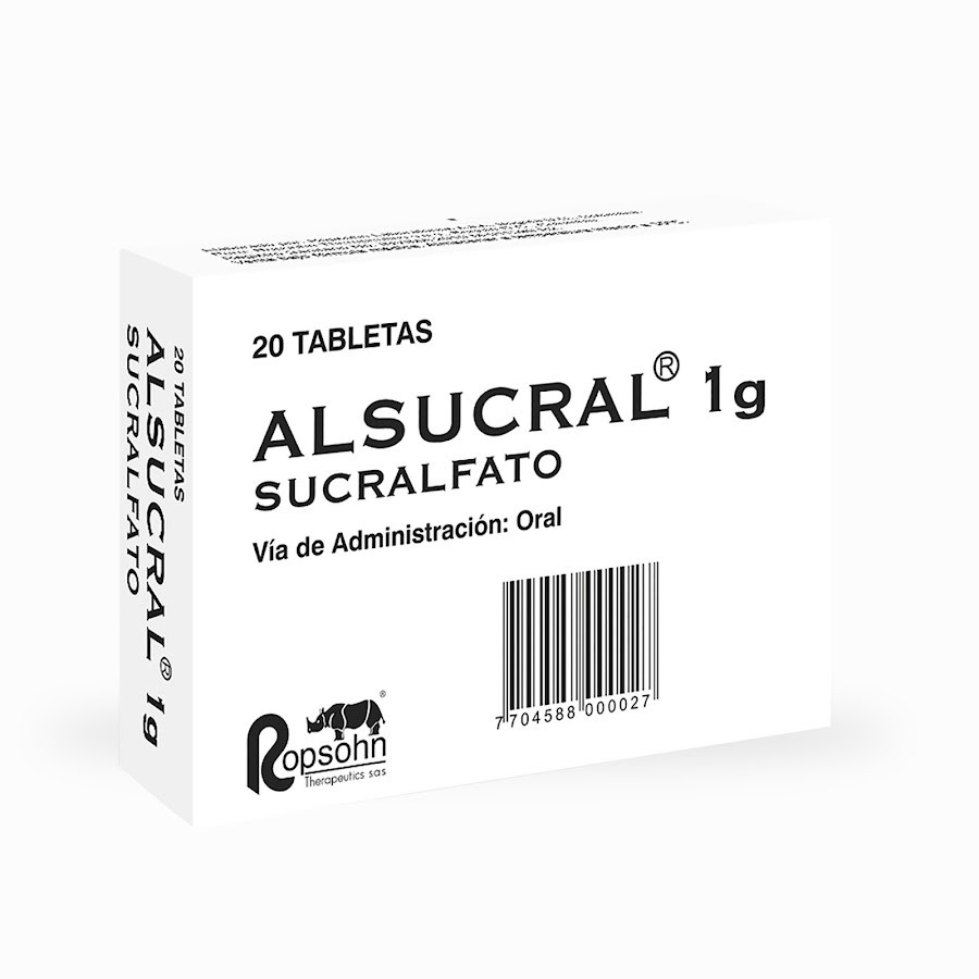 Alsucral 1G Tabletas Caja X20Tab. Rophson Sucralfato