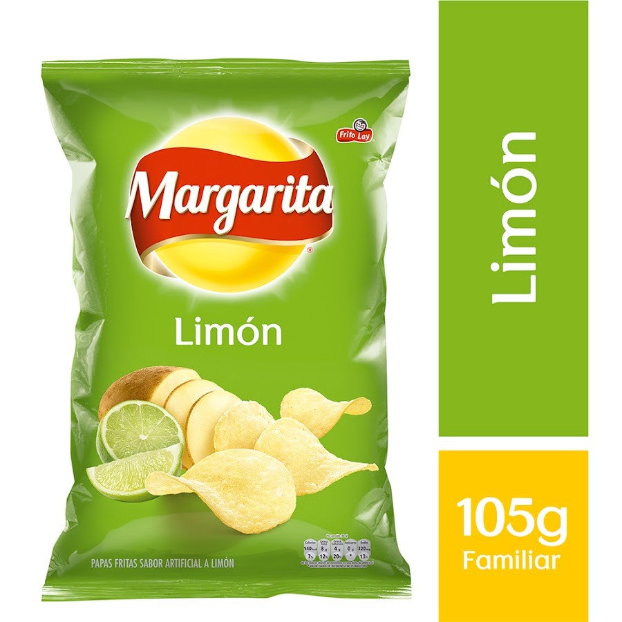 PASABOCAS MARGARITA PAPAS FRITAS LIMÓN X105G.
