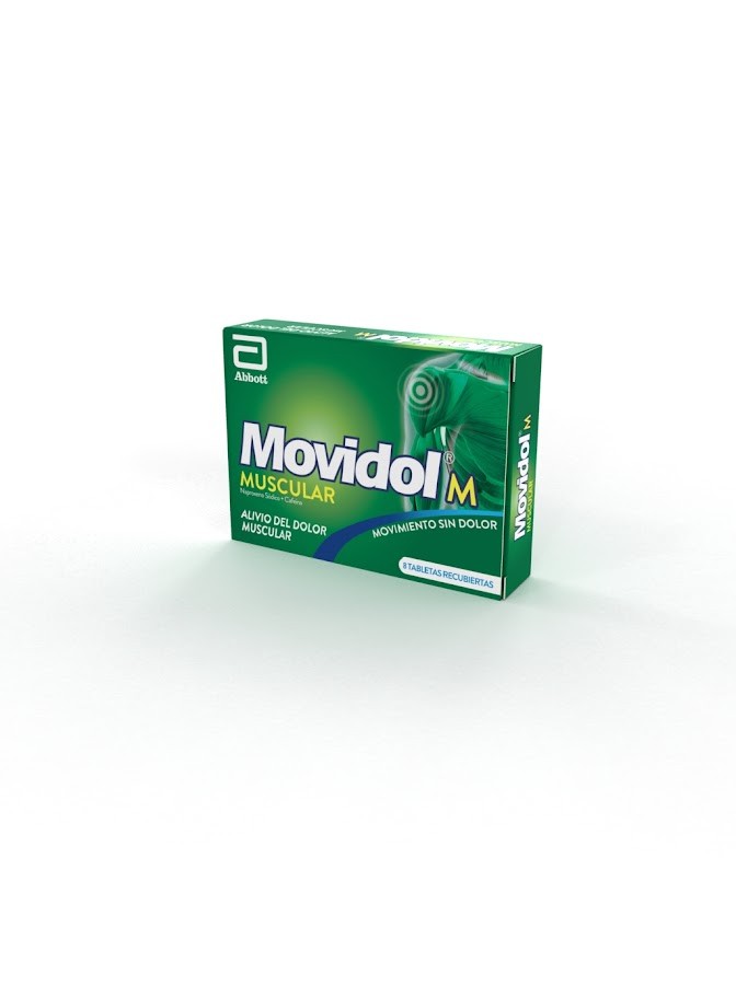 Movidol M Muscular Naproxeno + Cafeina Caja x8 Tabletas
