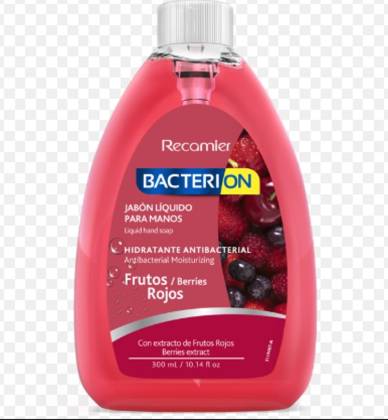 Gel Antibacterial Bacterion Recamier Frutos Rojos x 300Ml