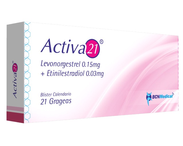Activa 21 0.15/0.03Mg Caja X21Grg Bcn Levonorgestrel Etinilestradiol