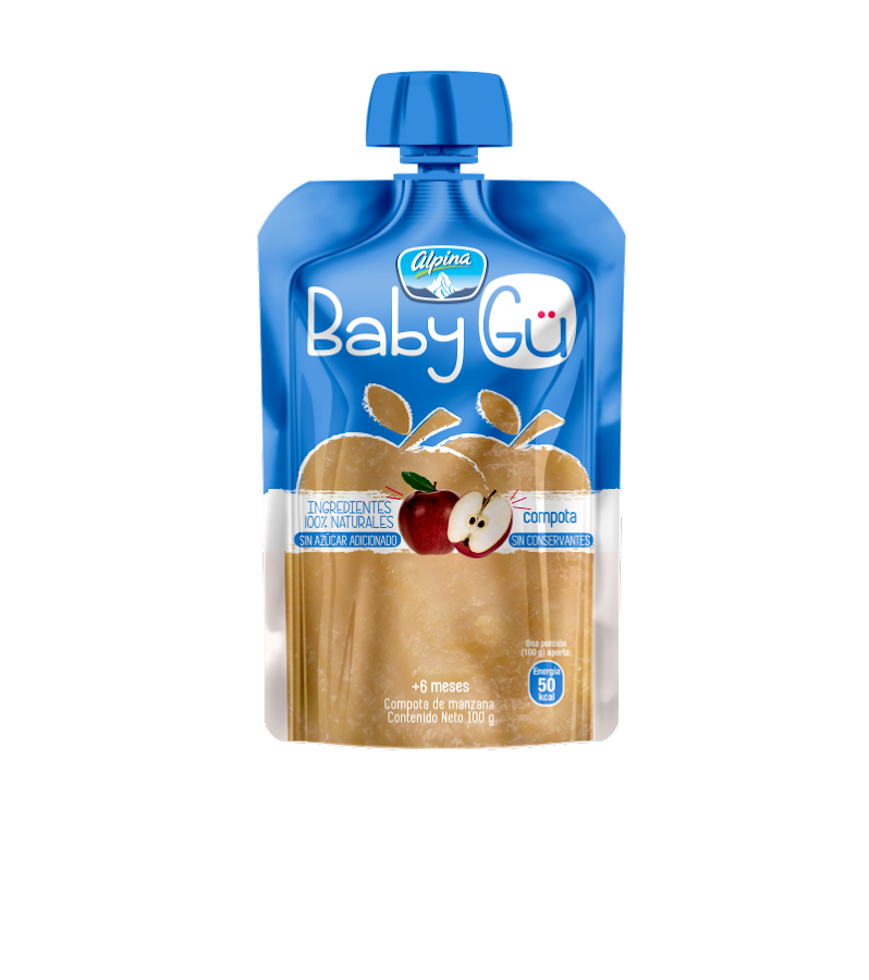 Compota Baby Gu Alpina Pouch Manzana x 100gr