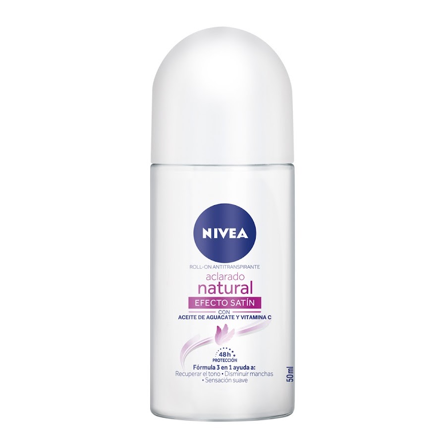 Desodorante Nivea Aclarado Efecto Satín Roll-On 48H X50Ml.