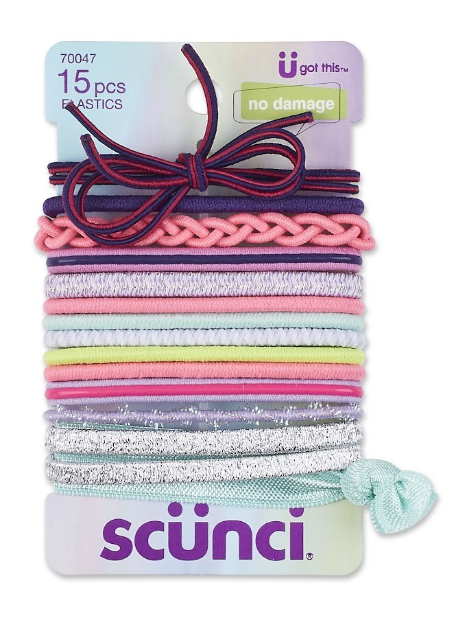 Bandas Elásticas Scunci Trenzadas/Lisas x15und