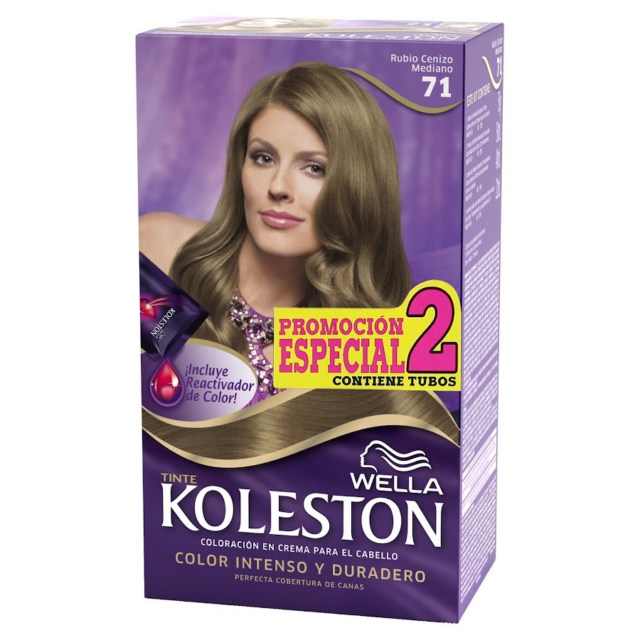 Tinte Wella Koleston Rubio Cenizo Mediano N°71 X 1Und Promocion Especi