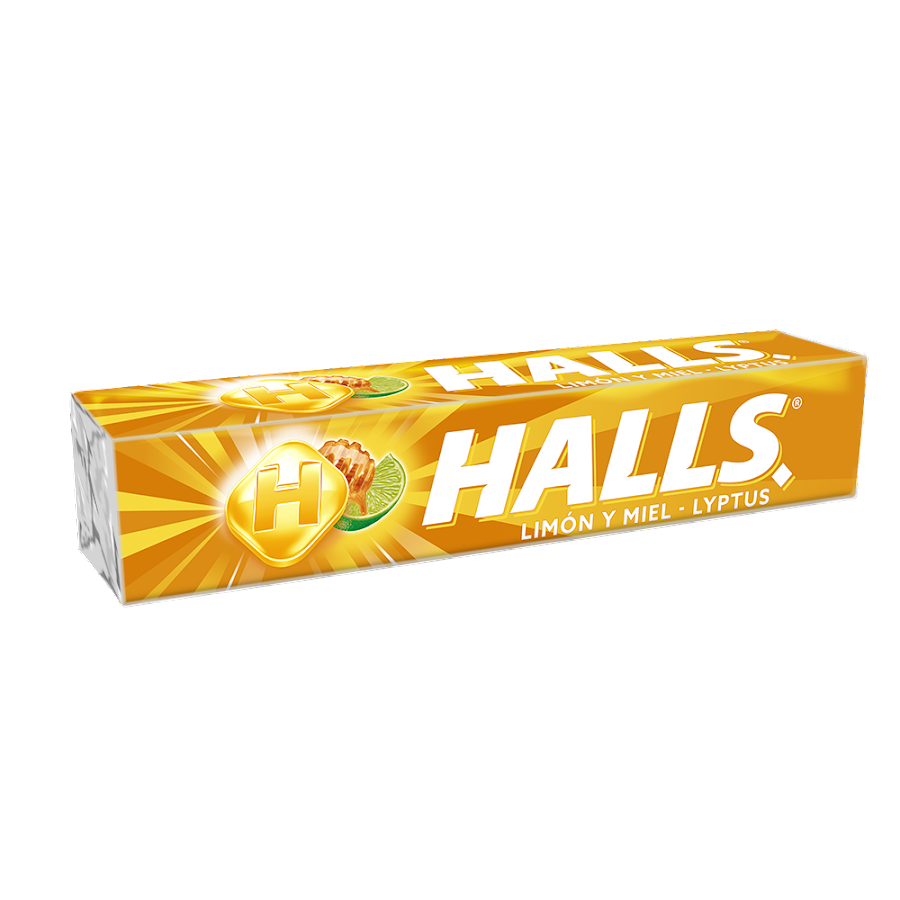 Menta Halls Limon y Miel x 9 Patillas