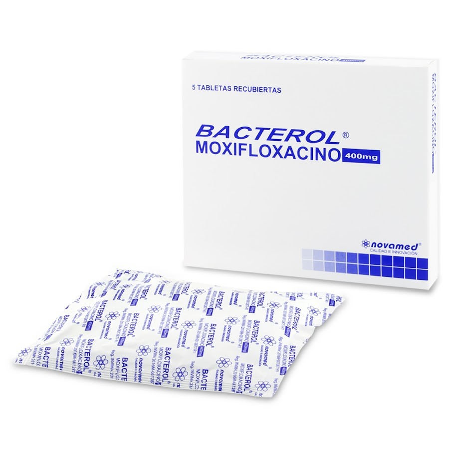 Bacterol 400Mg Tabletas Caja x5Tab. Novamed Moxifloxacino