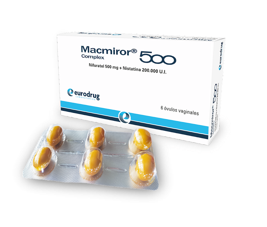 Macmiror Complex 500mg Caja X 6 Óvulos Nifurantel Nistatina