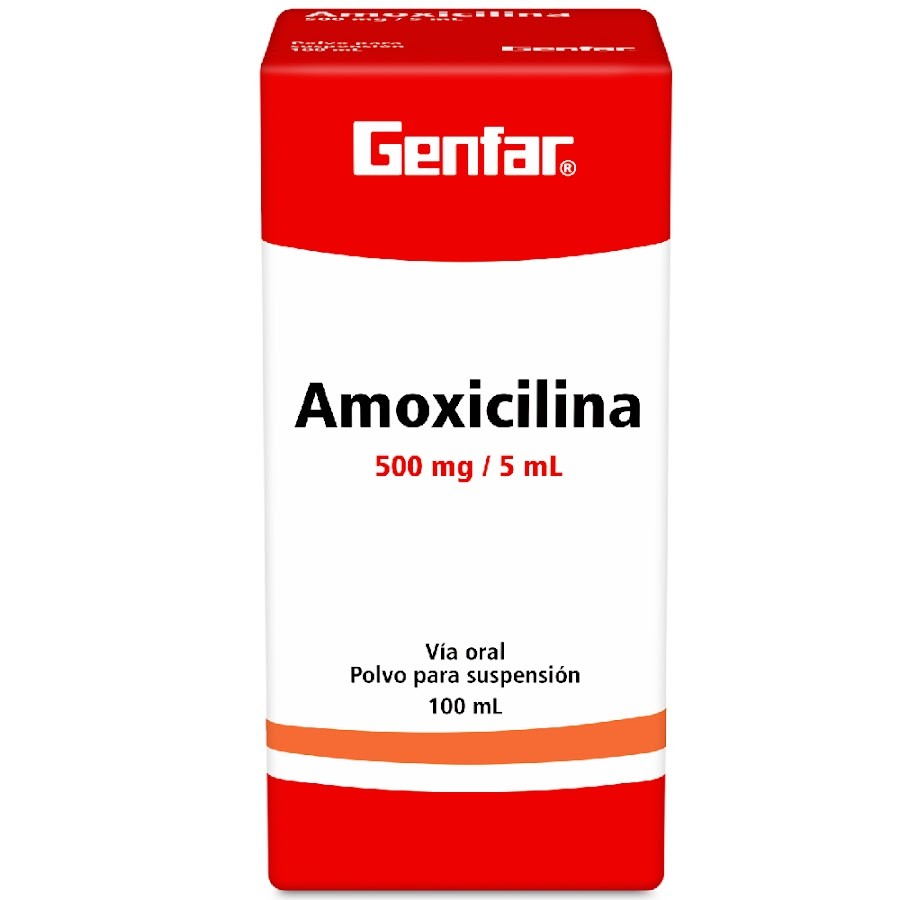 Amoxicilina Genfar 500Mg Suspensión Frasco X100Ml.