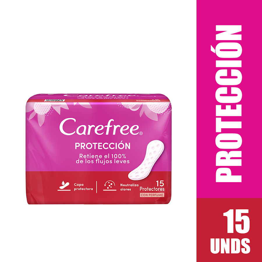 Protectores Diarios Carefree Protección Con Perfume x15und