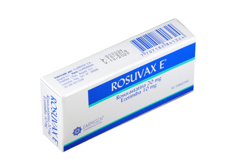 Rosuvax E Garmisch Rosuvastatina 20Mg Ezetimiba 10Mg Caja x 30Tab