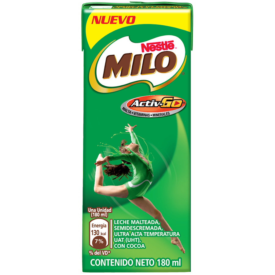 Leche Achocolatada Milo Activ Go Caja X180Ml.