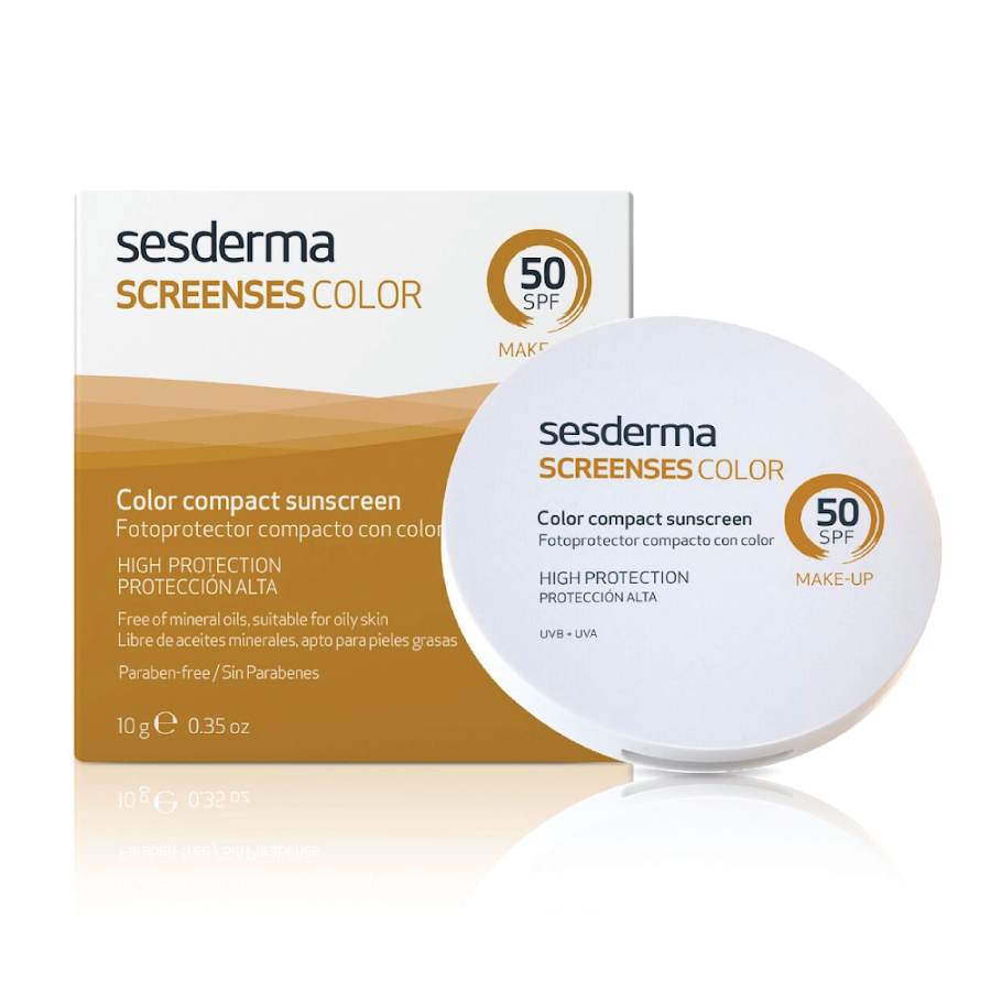 Fotoprotector Compacto con Color Screenses Spf50 Light Sesderma x 10Gr