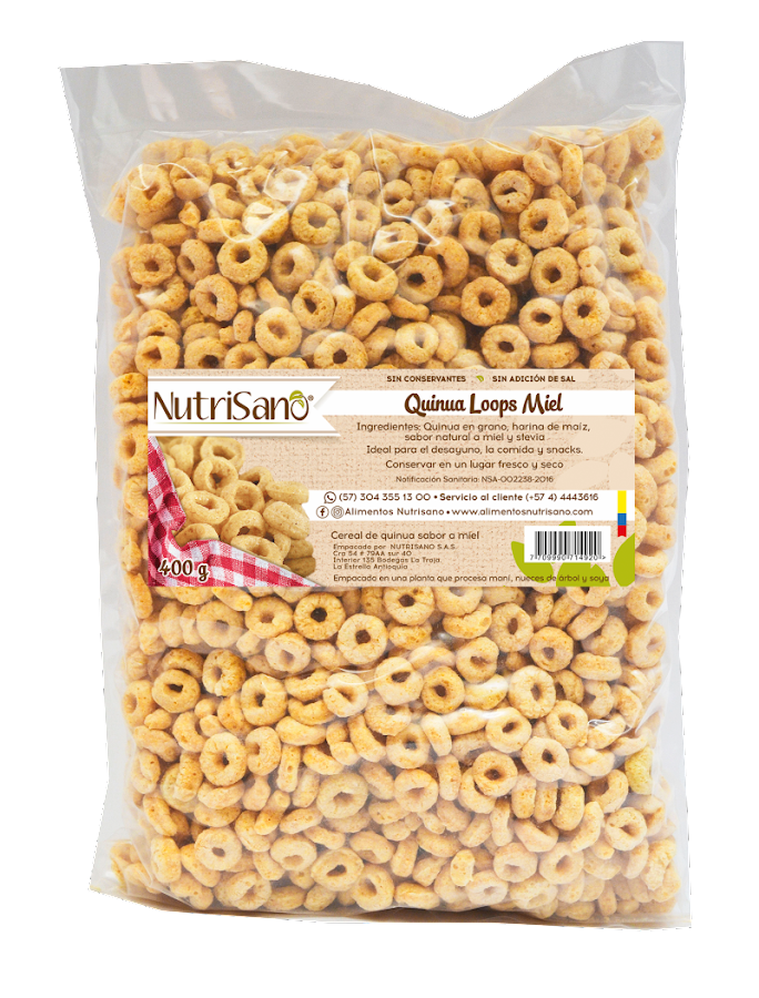 Cereal Nutrisano Quinua Loop miel x 400gr