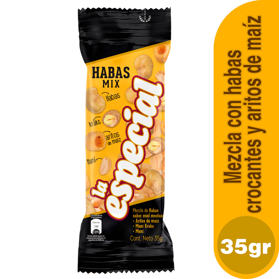 Mani La Especial Mezcla de Habas Mix Paquete x 35 gramos