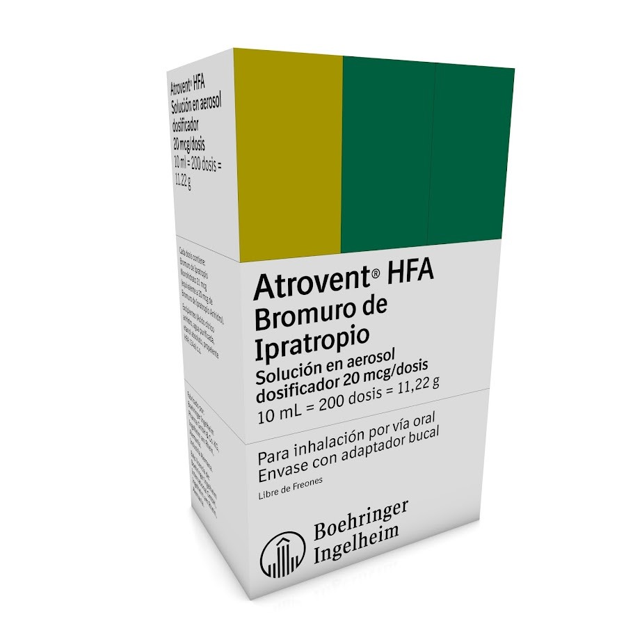 ATROVENT HFA AEROSOL INH 200 DOS FCX10ML BOEHRINGER BROMURO DE IPRATRO
