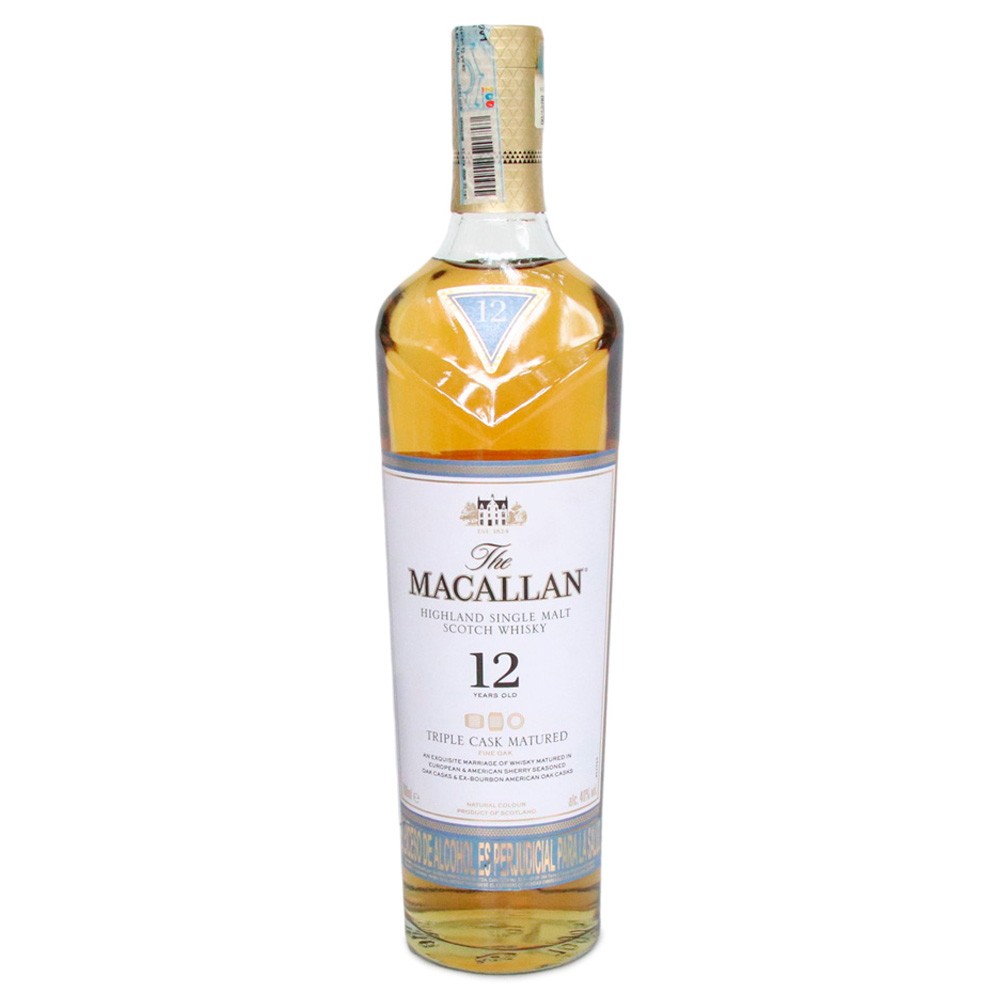 WHISKY MACALLAN TRIPLE CASK MATURED 12