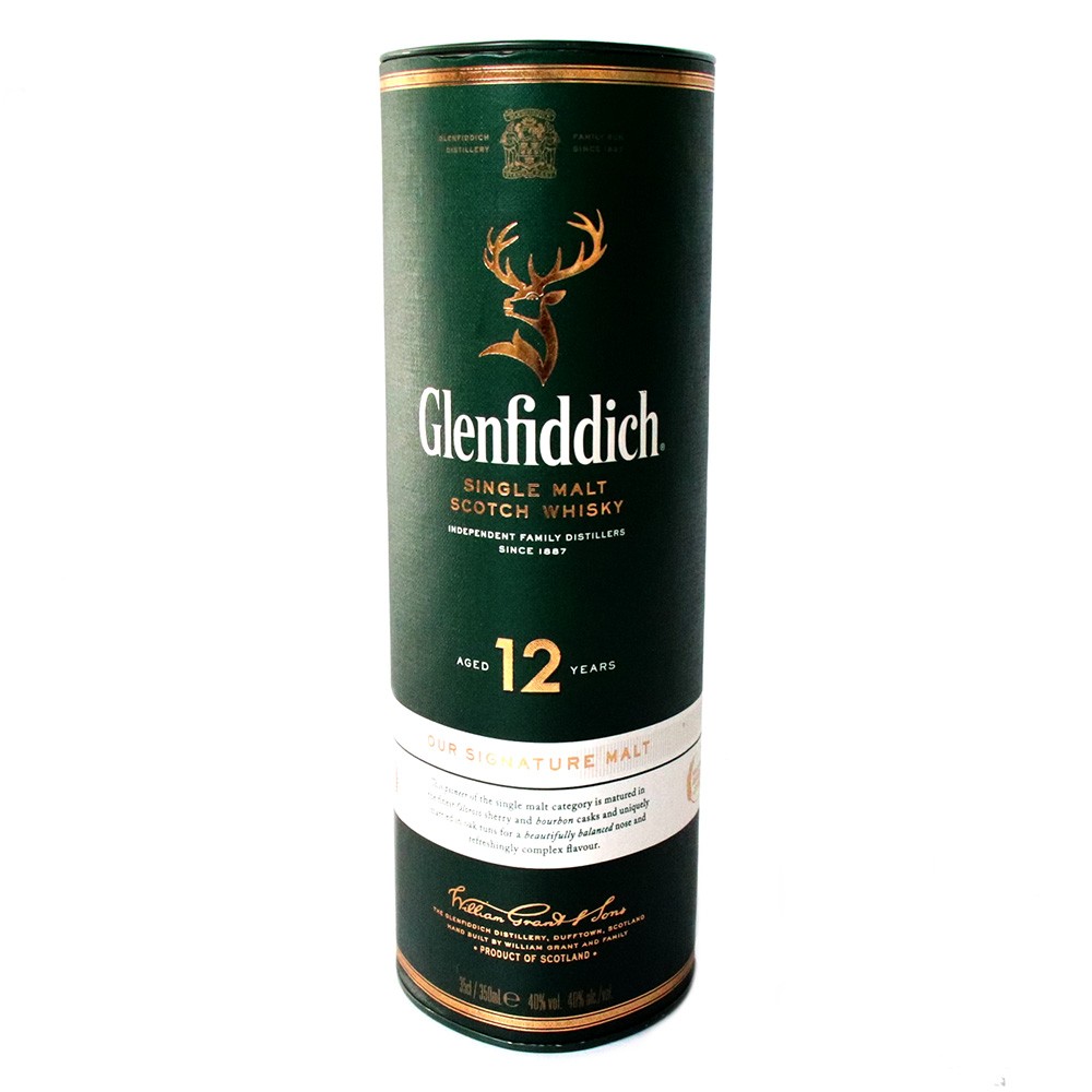 WHISKY 12 AÑOS GLENFIDDICH  x 350ML