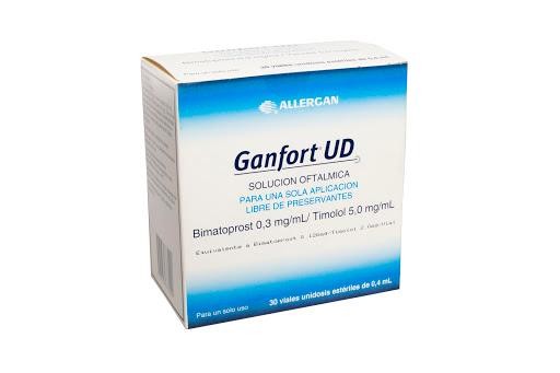 GANFORT UD 0.3MG/ML 5MG/ML SOL.OFTALX30VIAL ALLERGAN BIMATOPROST TI