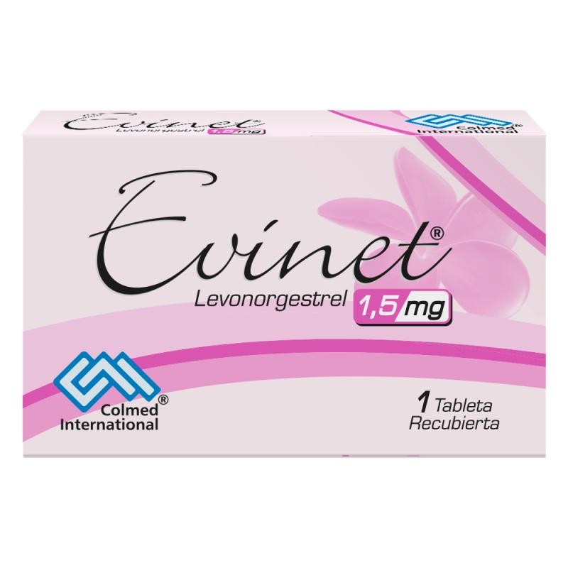 Evinet Levonorgestrel  1,5Mg Colmed International Caja x 1Tab
