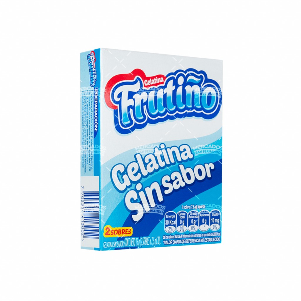 Gelatina Frutino sin sabor x 15 g x 96 uds