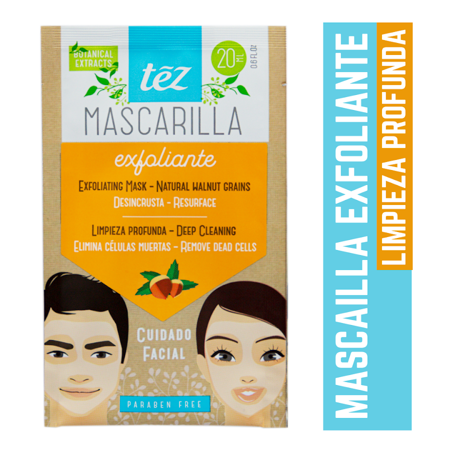 Mascarilla Tez Exfoliante Anti Stress Facial X20Ml.
