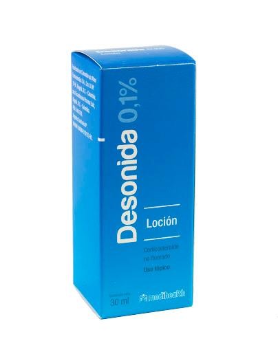 Desonida 0.1% Loción Frasco x30Ml. MED Corticosteroide no Fluroato