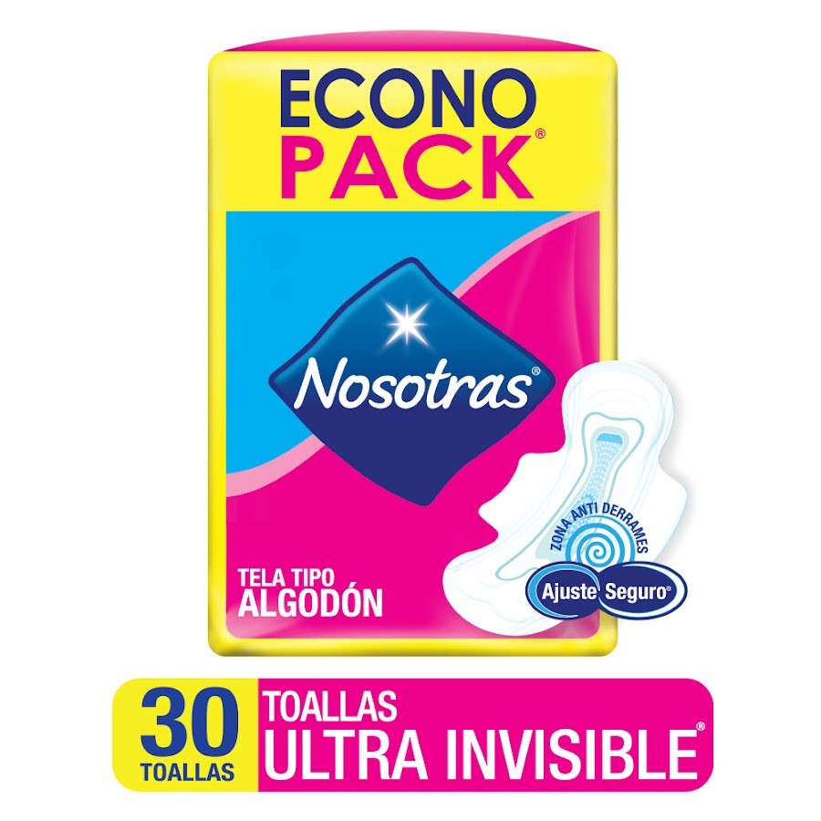 Oferta Toallas Intimas Nosotras UltraInvisible x 30 Unid