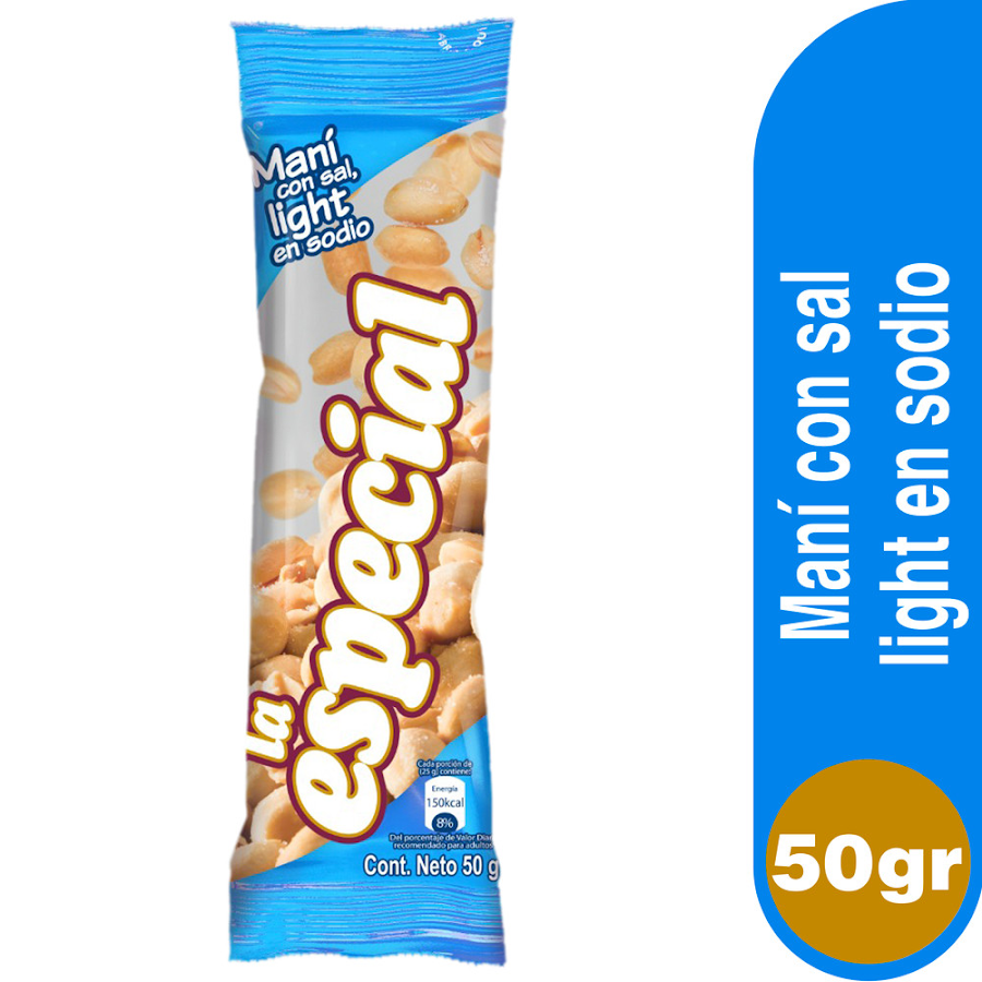 Maní LA ESPECIAL Baja en Sodio x50g