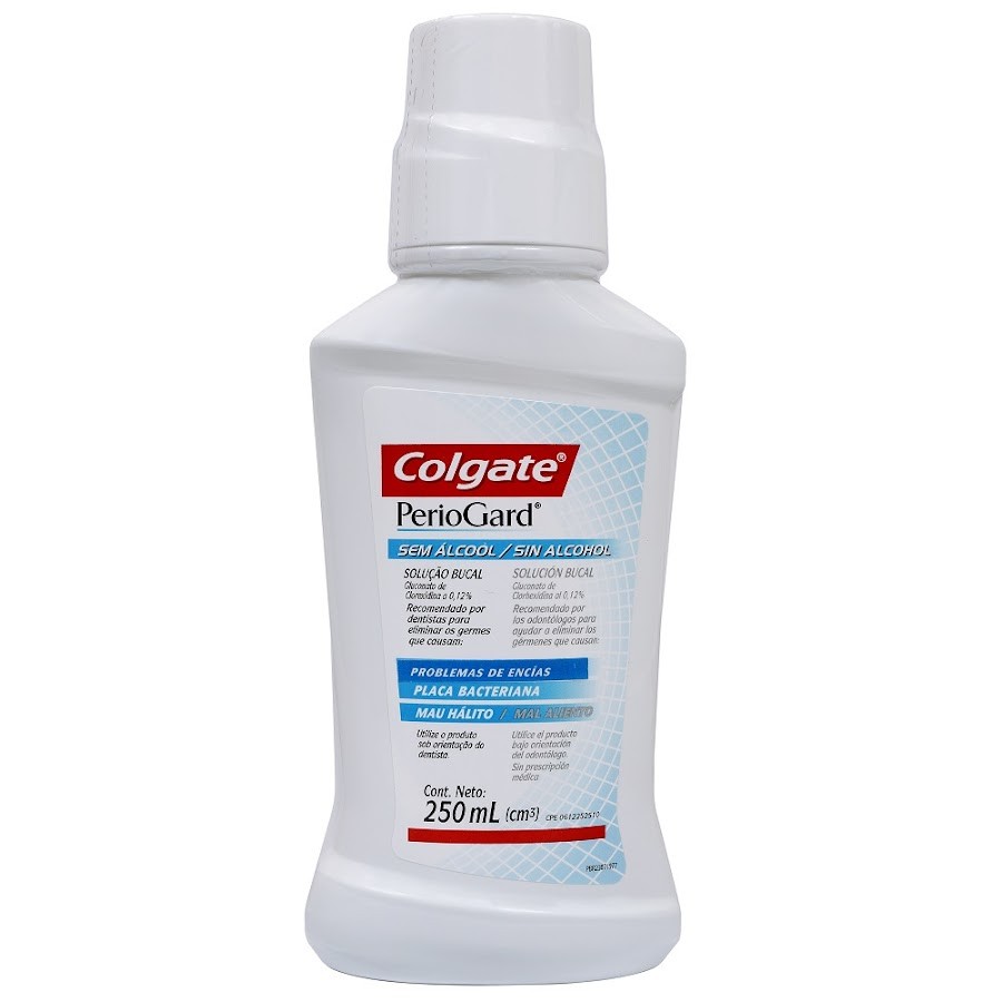 Enjuague Bucal COLGATE PerioGard Gluconato Sin Alcohol x250Ml