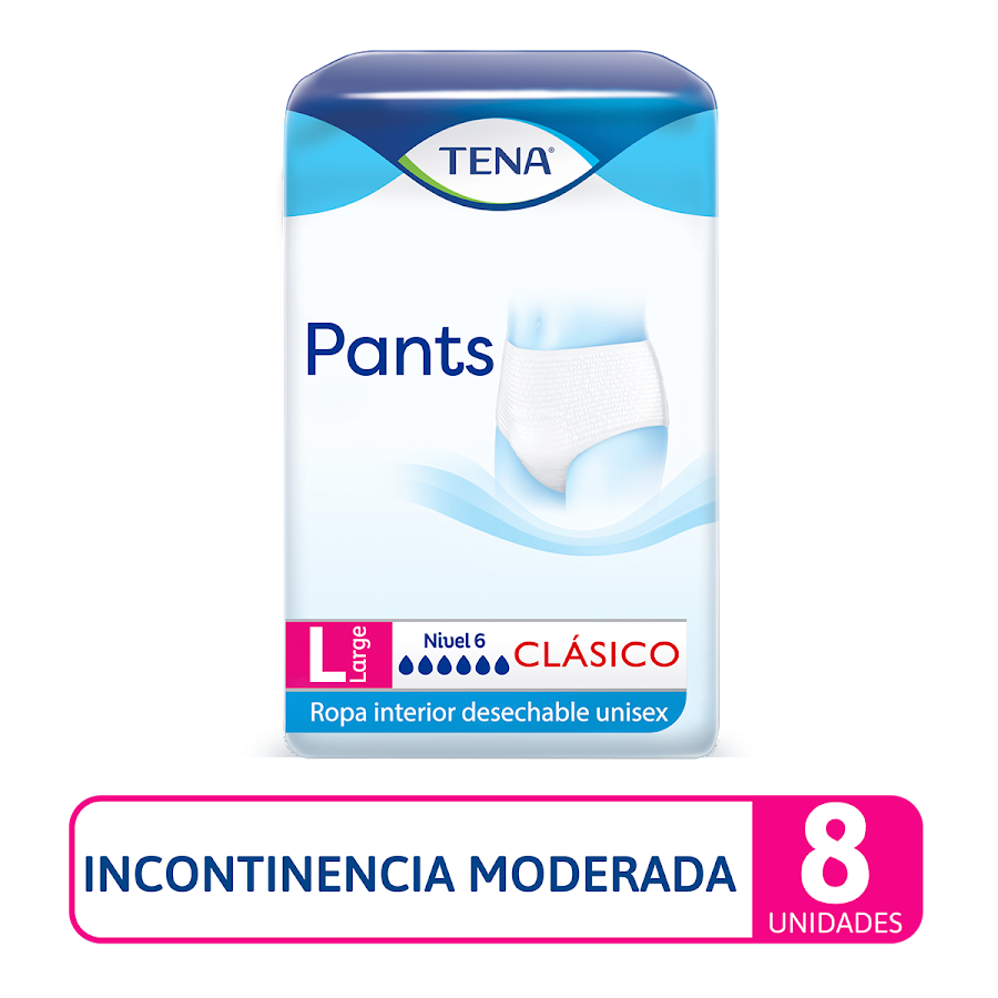 Pañales Adulto Tena Clásico Large x 8 Unidades
