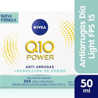 Crema Nivea Q10 Plus Antiarrugas Spf15 Light Piel Mixta A Grasa X50Ml.