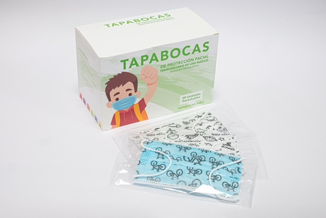 Tapabocas Nesd Desechables Termosellados Niño Caja x 50Und