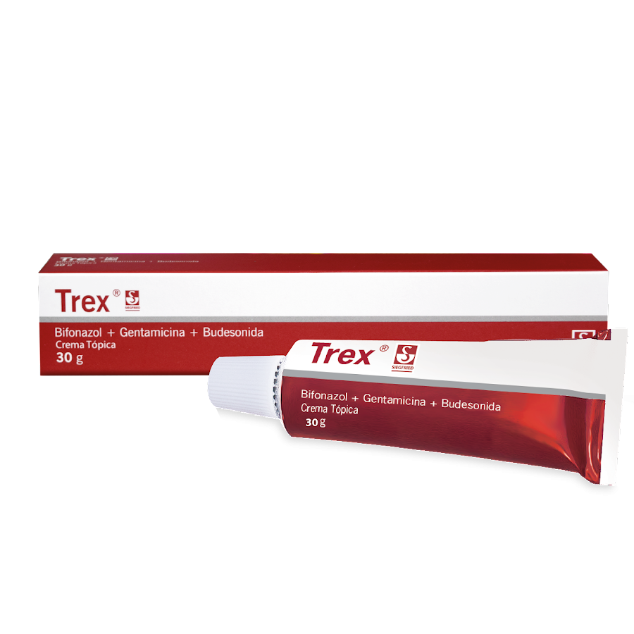TREX CREMA TUBO X30G SIEGFRIED BIFONAZOL GENTAMICINA BUDESONIDA