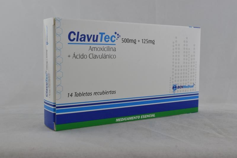 Solo Online Clavutec 500 Mg +125 Mg Tab/Comp x 14 Und