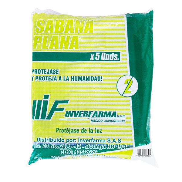 Sabana Plana Inverfarma x 5Und