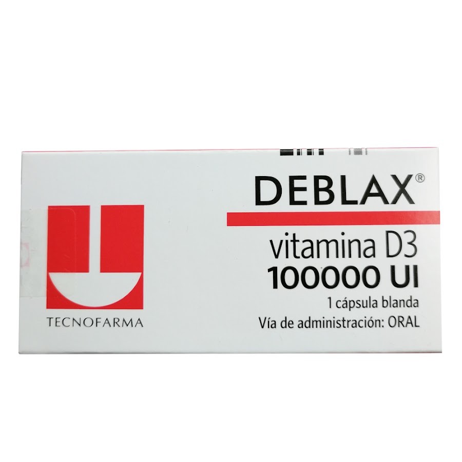 Deblax Tecnofarma Vitamina D3 100000UI Caja x 1Capsula