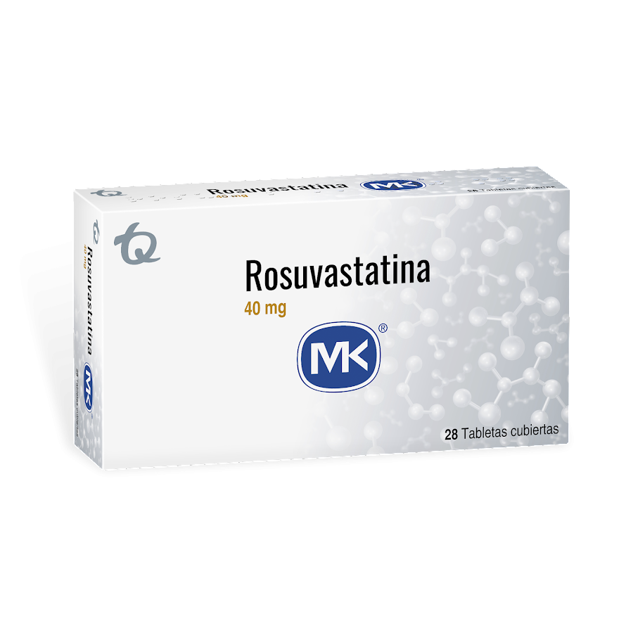Rosuvastatina MK 40mg Tableta Caja x28Tab.