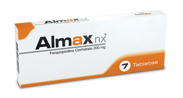 Almax NX Nevox Farma Fenazopiridina Clorhidrato 200Mg Caja x 7 Tabletas