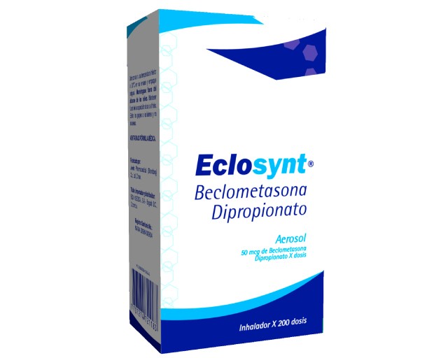 Eclosynt Beclometasona 50 mcg x 1 Inhalador bucal