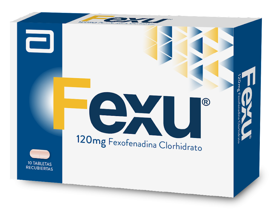 Fexu 120mg caja x 10 tab Fexofennadina Clohidrato