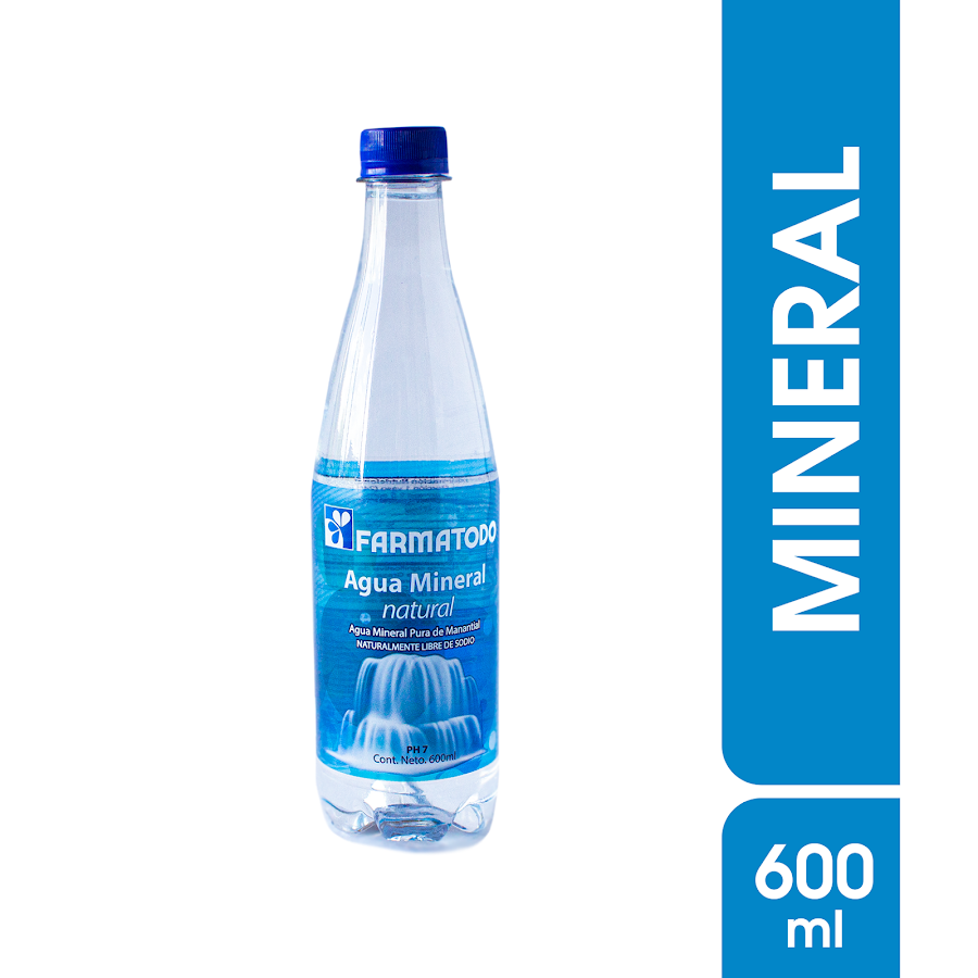 Agua Farmatodo 100% Mineral Natural X600Ml.