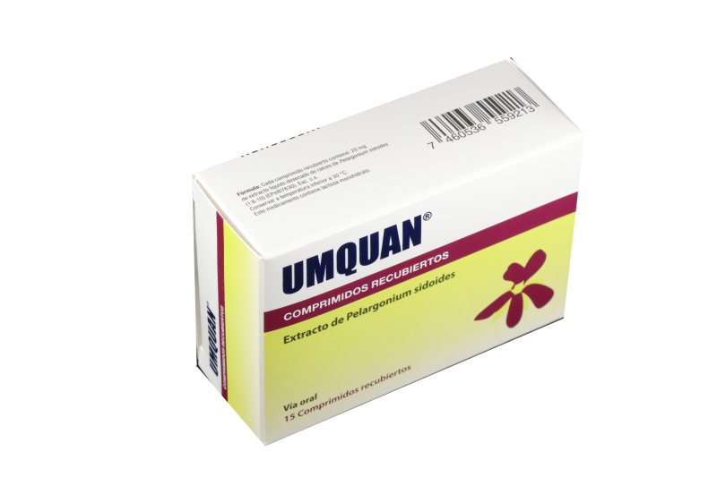 Umquan Extracto de Pelargonium Sidoides Roemmers Caja x15 Comprimidos