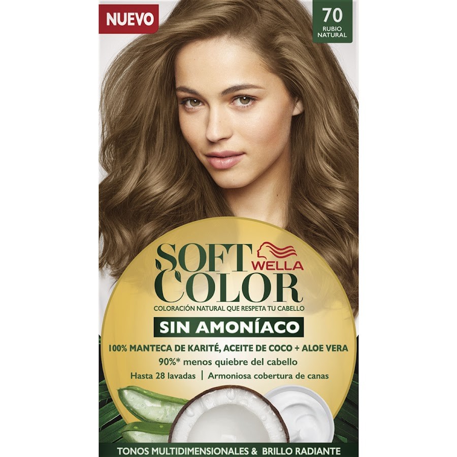Tinte WELLA SOFT COLOR rubio mediano 70 x1kit