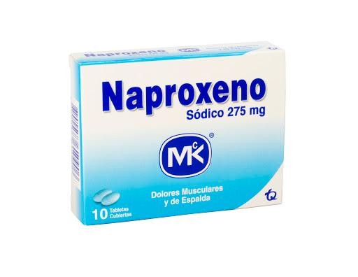 Naproxeno MK 275mg Tableta caja x10tab.