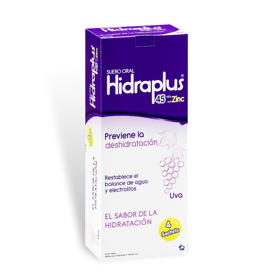 HIDRAPLUS TRATAM.DESHIDRATACIÓN 45 ZINC UVA CAJAX4SCH.